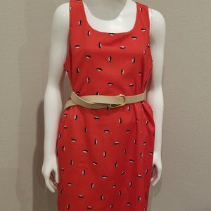 Everly red penguin animal women dress size S